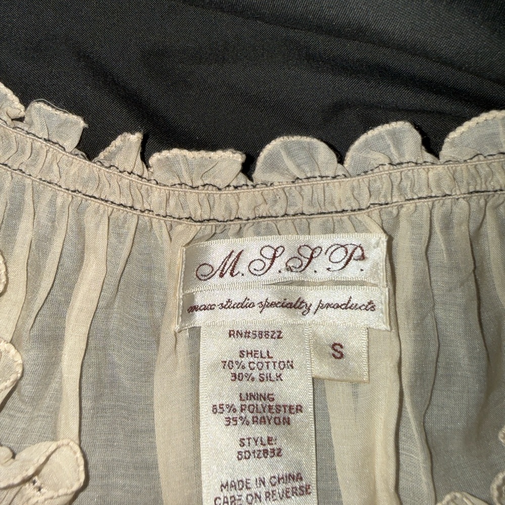 Elegant Sheer Silk Blend Blouse - Picture 5 of 5